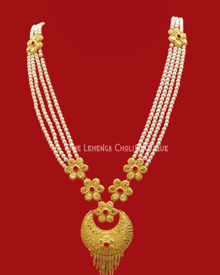 Gold Plated Moti Chandra Haar