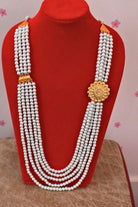 Gold Plated Pearl Necklace Mala - Boutique Nepal Au