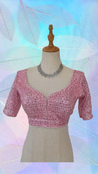 Half Sleeves Blouse in Pink - Boutique Nepal