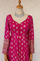 HotPink Dolasilk Anarkali Set - Boutique Nepal