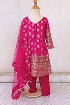 HotPink Dolasilk Anarkali Set - Boutique Nepal