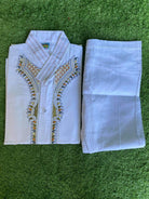 Kurta Pyjama Set For Boy In white - Boutique Nepal Au