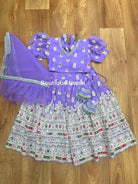 Lavender kids lehenga set - Boutique Nepal Au