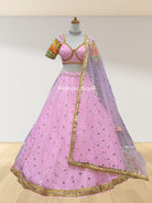 Lehenga Choli Set In Pink - Boutique Nepal