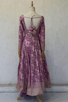 Light Purple Dolasilk anarkali Set - Boutique Nepal