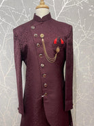 MAROON SHERWANI - Boutique Nepal Au