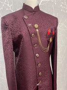 MAROON SHERWANI - Boutique Nepal Au