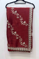 Sister Gift Pack - Embroidered Silk Blend - Maroon