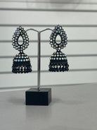 Medium Size Black Jhumki Earring - Boutique Nepal