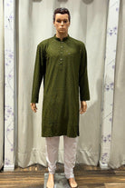 Mens Kurta Chikan Work - Boutique Nepal