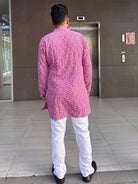 Mens Kurta Chikankari Work - Boutique Nepal