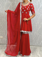 MIRROR WORK SHARARA SUIT - Boutique Nepal