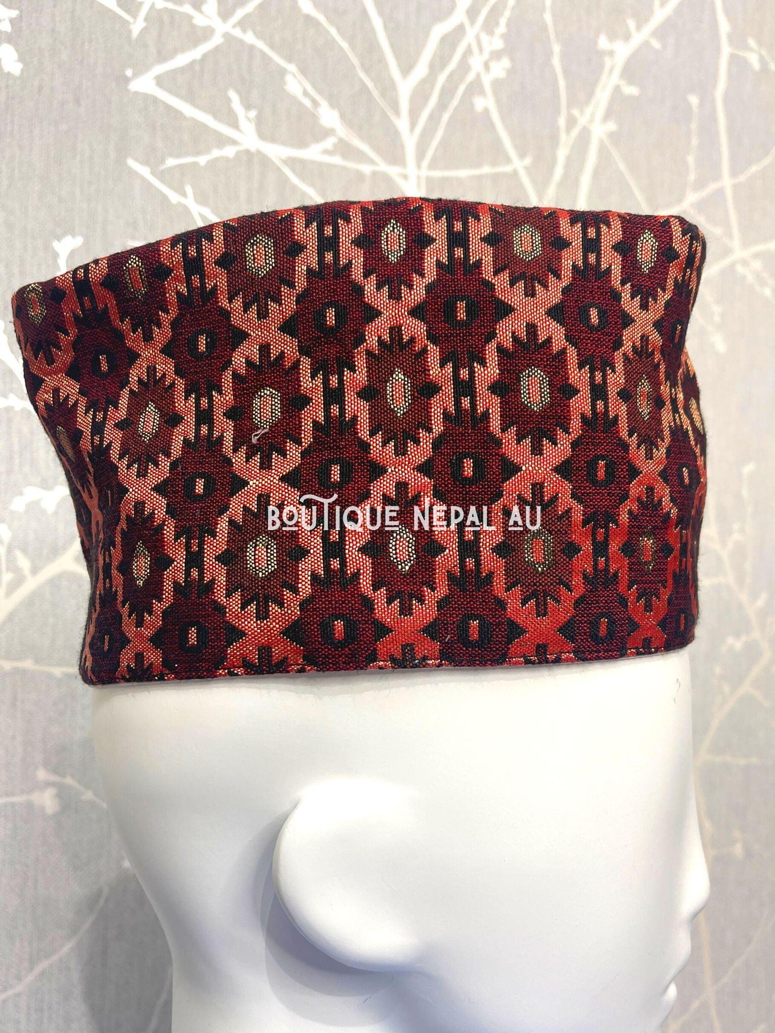 Nepali Dhaka Topi - Boutique Nepal Au