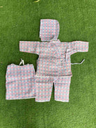 New Born Baby Cotton Daura Suruwal Bhoto Set - Boutique Nepal