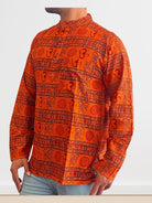 Om Print kurta/ Shirt Full Sleeve - Boutique Nepal