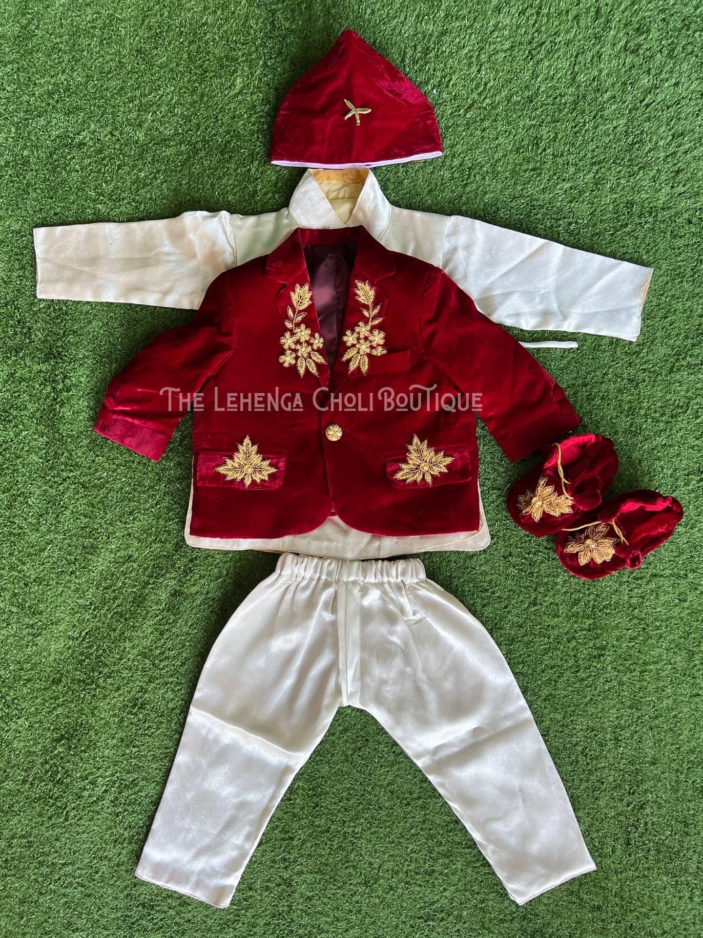 Pasni Dress For Baby Boy - Boutique Nepal