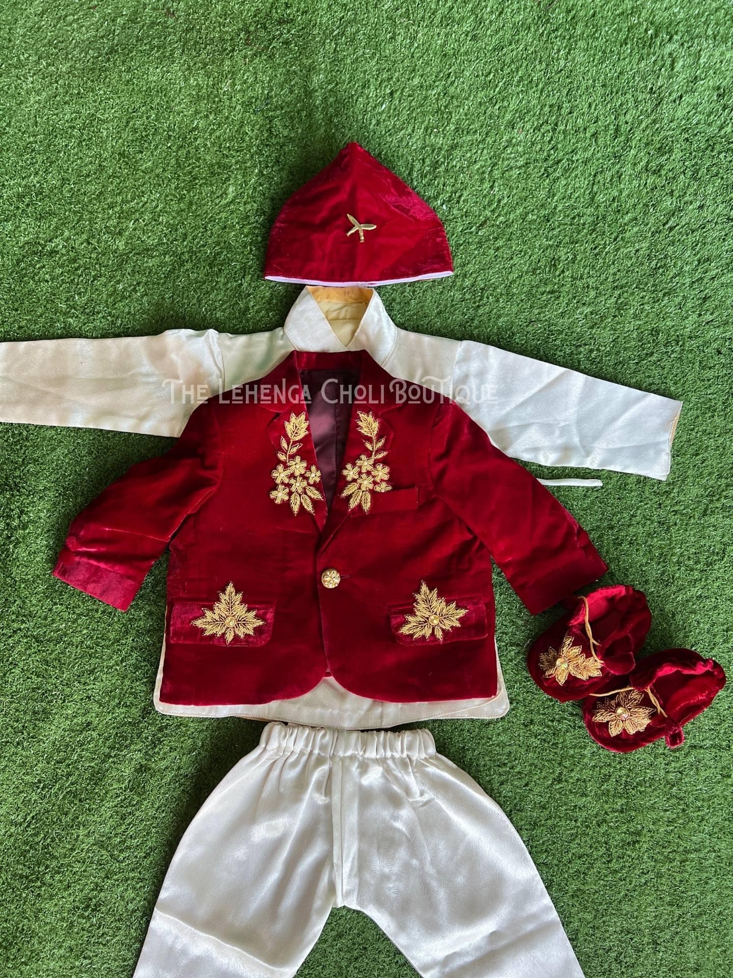 Pasni Dress For Baby Boy - Boutique Nepal