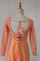 Peach Anarkali Suit Set - Boutique Nepal