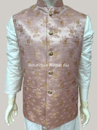 Peach Waistcoat - Boutique Nepal