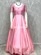 Pink Silk Gown