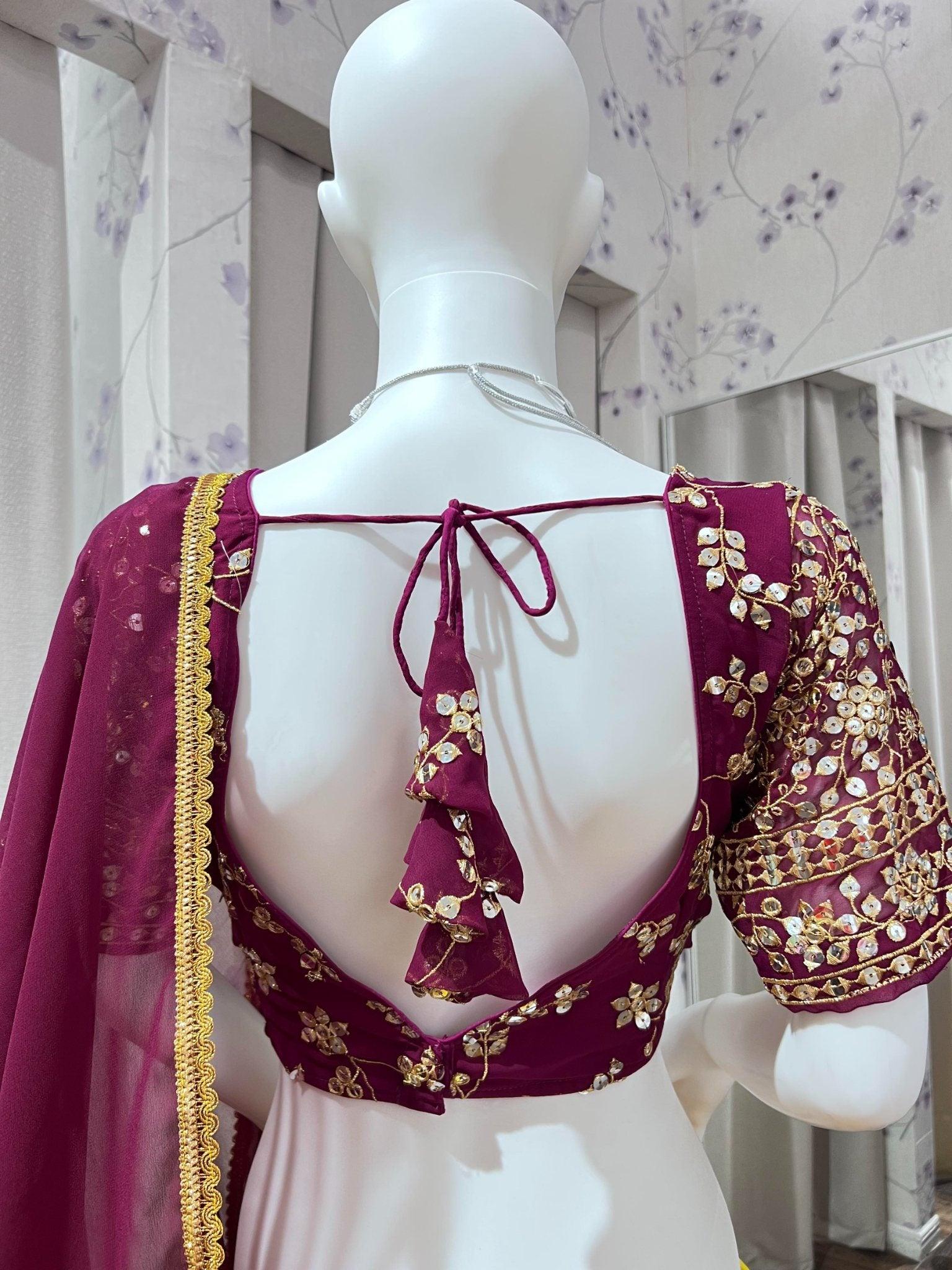 Beautiful traditional half saree/ Langa voni fully stitched –  siyarasfashionhouse