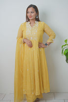 Pure HandWork Anarkali with Plazo Set - Boutique Nepal