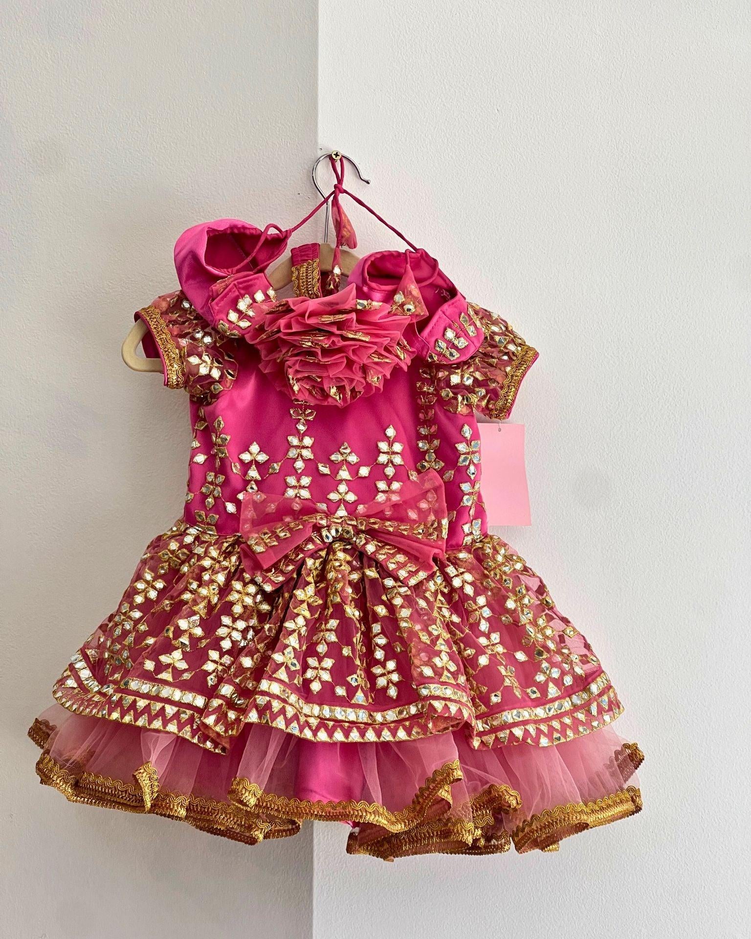 Rani Pink Girls Dress - Boutique Nepal