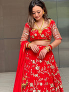 Red Lehenga Set - Boutique Nepal