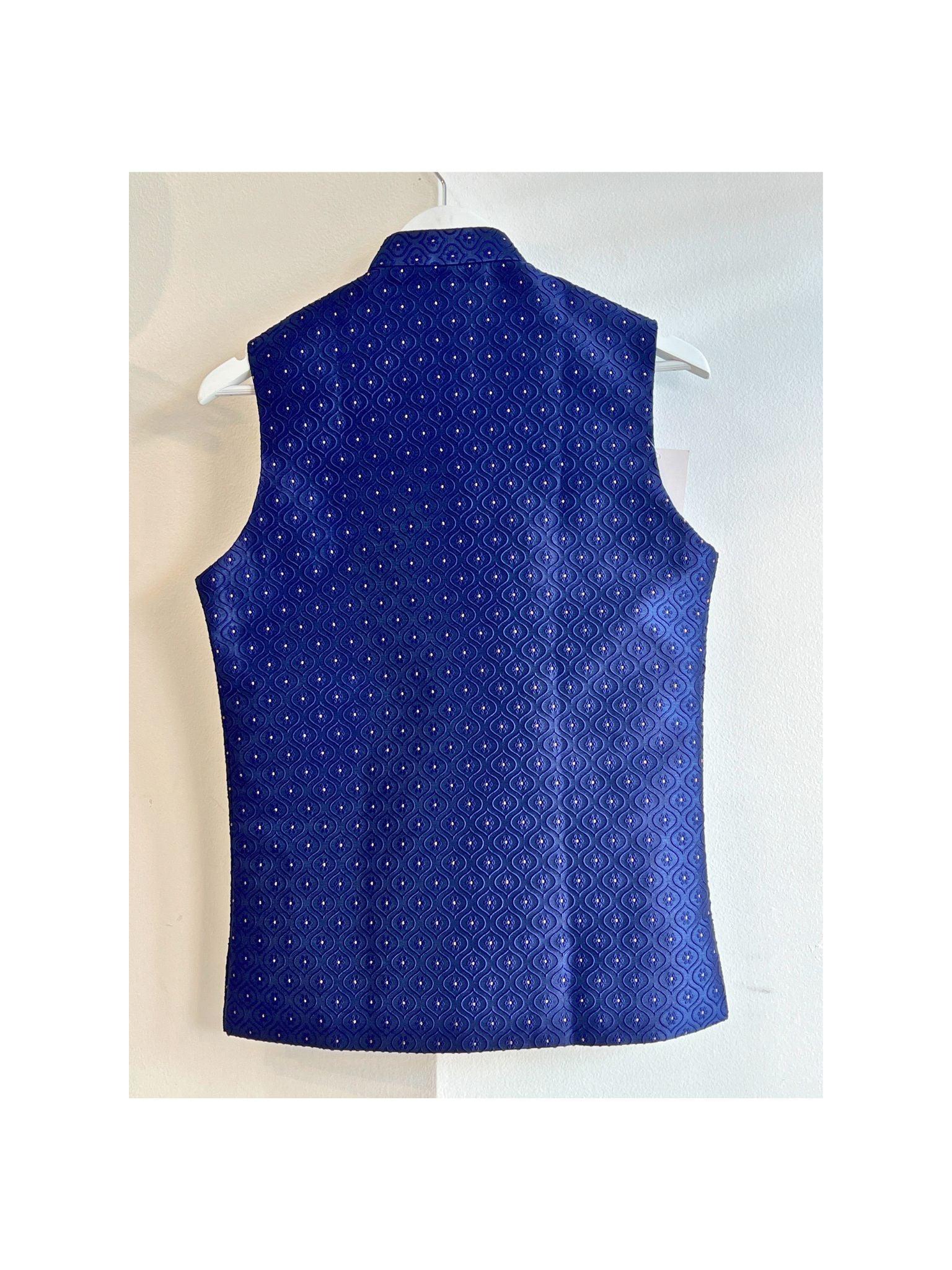 Royal Blue Waistcoat - Boutique Nepal