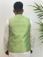 Sage Green Waistcoat - Boutique Nepal