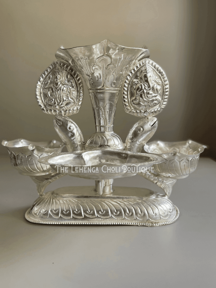 SILVER PLATED MACHHA TIKADANI - Boutique Nepal Au