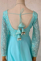 Skyblue Anarkali Suit Set - Boutique Nepal