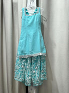 Skyblue Designer Sharara Kurta Set - Boutique Nepal