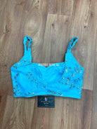 Skyblue Sleeveless Blouse - Boutique Nepal Au