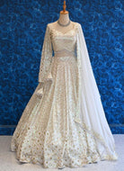 White Sequence Lehenga Choli - Boutique Nepal