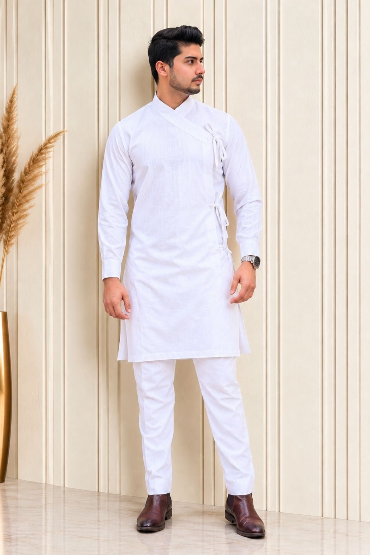 Bhaitika Daura Suruwal Gift Pack - White