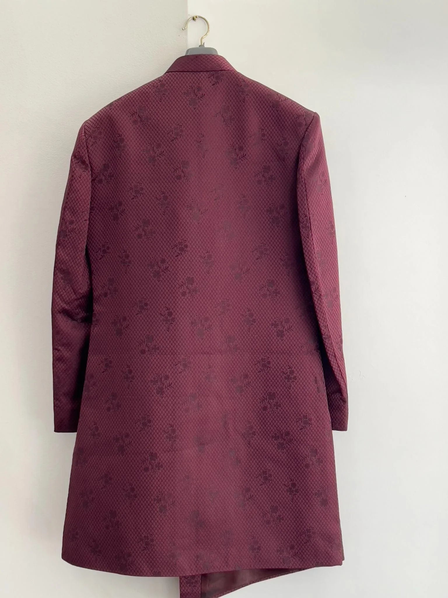 Wine Color MENS SHERWANI Set - Boutique Nepal