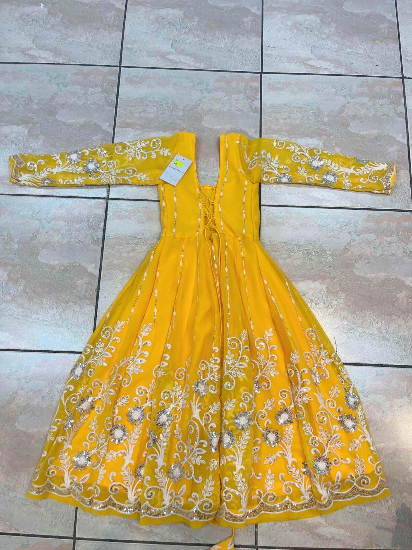 Yellow Anarkali Kurta Set 5-7 Years - Boutique Nepal