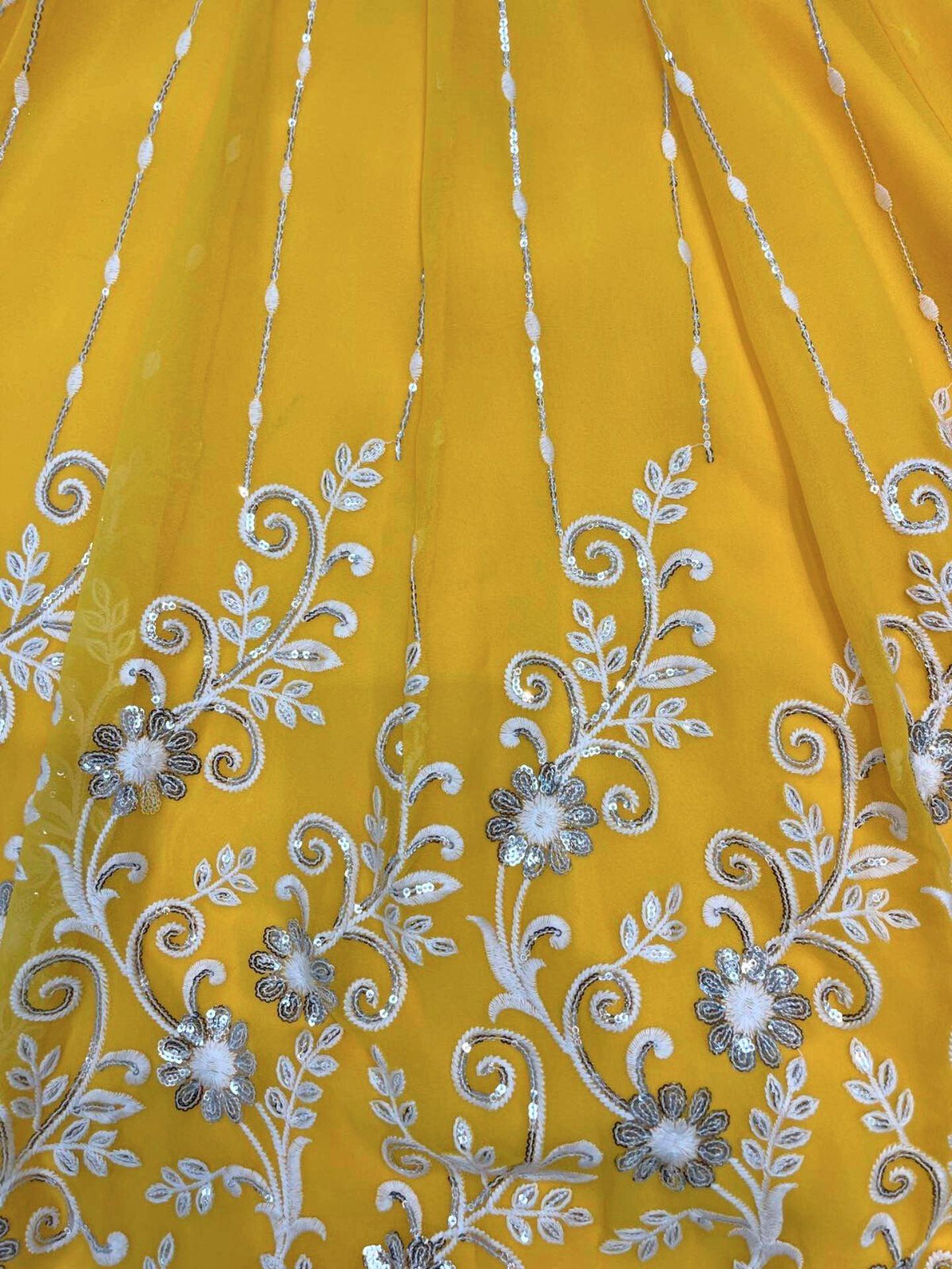 Yellow Anarkali Kurta Set 5-7 Years - Boutique Nepal