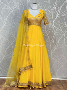 Yellow Designer Gown - Boutique Nepal