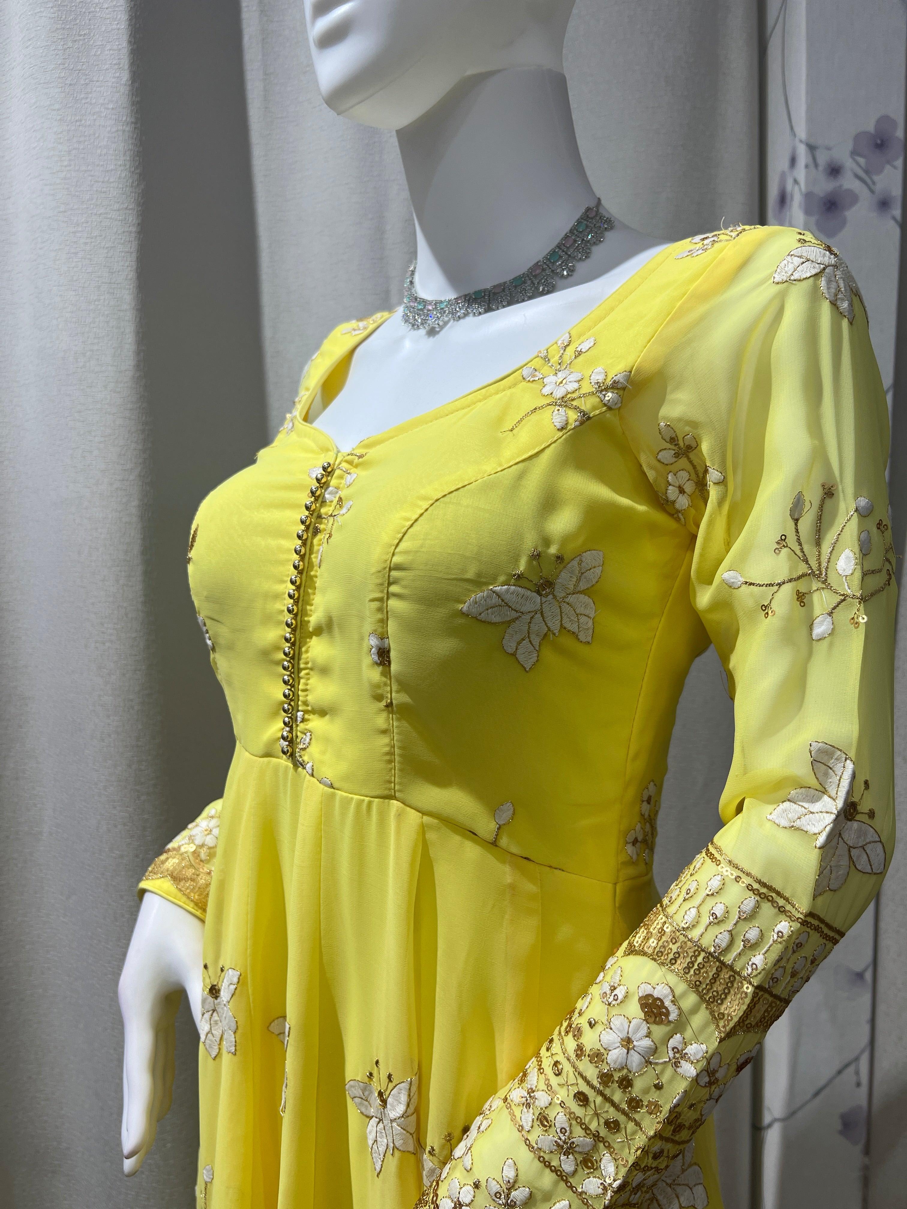 Yellow Gown - Boutique Nepal