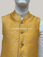Yellow Nehru Jacket Waist Coat