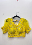 Yellow Net Blouse - Boutique Nepal